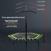 44-Inch Hexagonal Fitness Trampoline with Handle for Adults & Kids