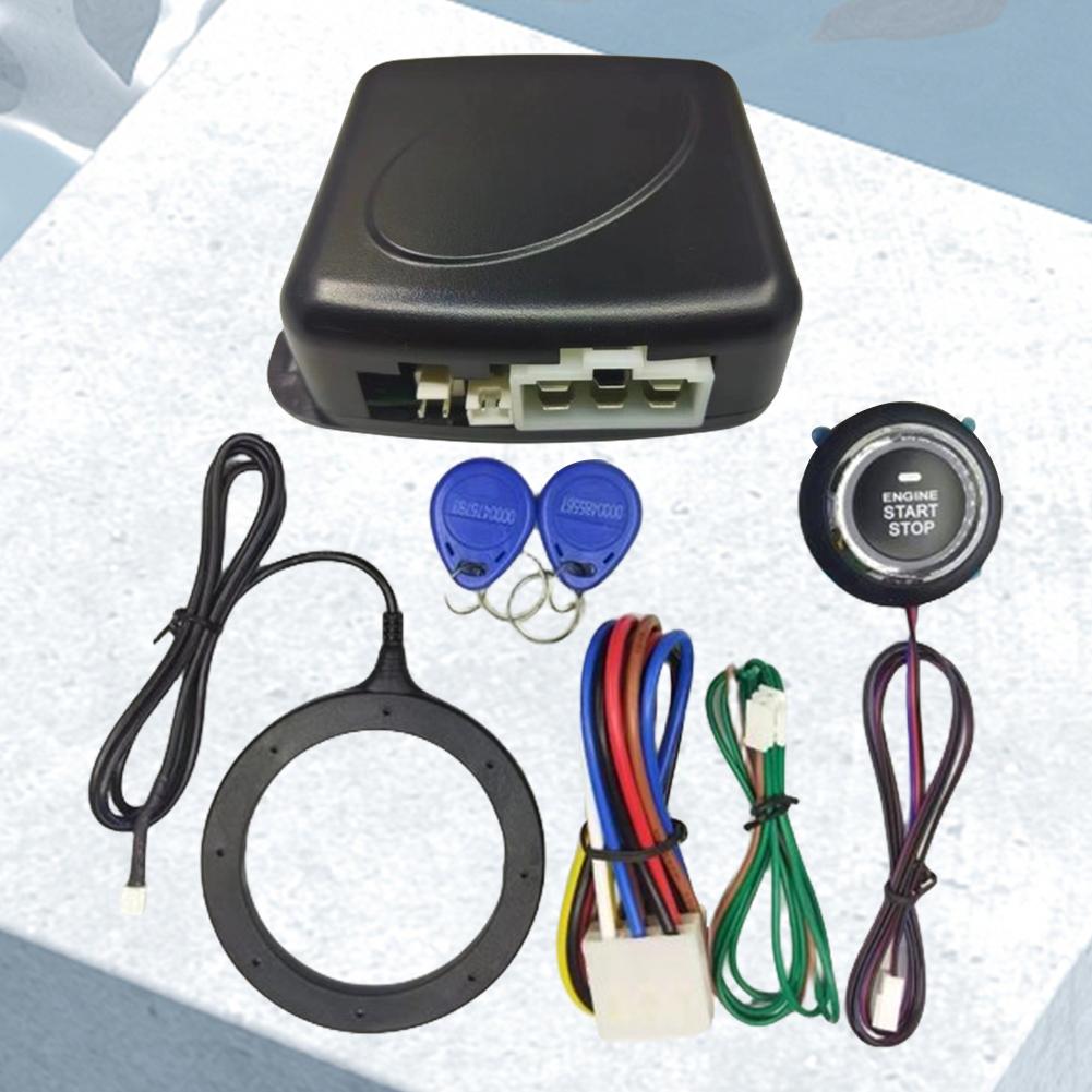 12V Car Smart Ignition Switch Auto Alarm Engine Start Push Button RFID Lock Ignition Switch Keyless Entry Anti-Theft System