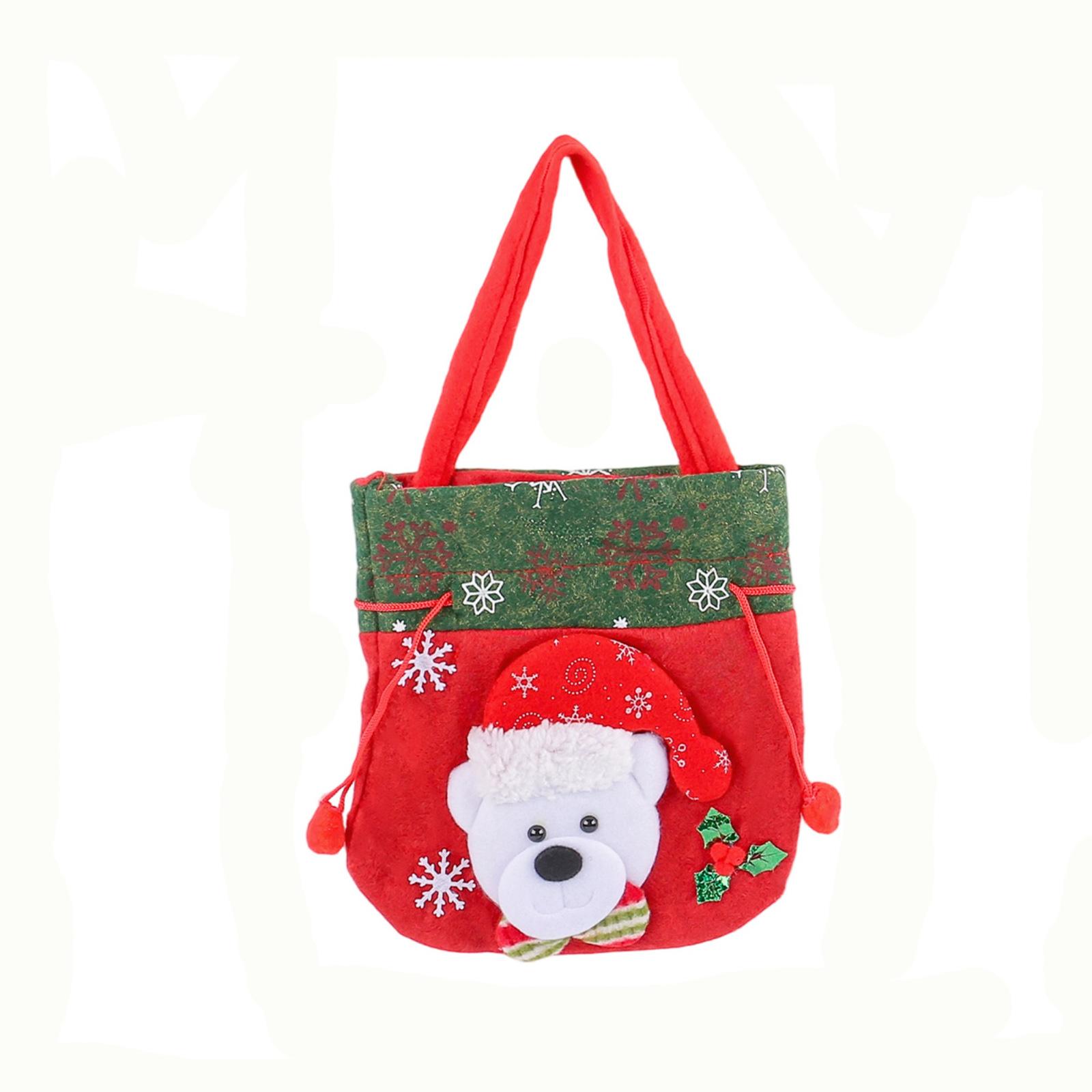 

Милые рождественские подарочные пакеты, трехмерные фигурки, пакеты для конфет, рождественские подарочные сумки One Size