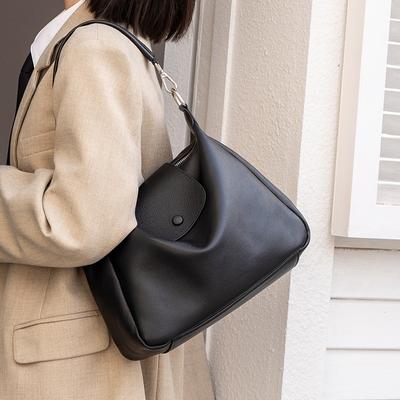 Foreign Trade Large Bag Crossbody Bag for Women 2025 New High-Quality Soft Leather Underarm Bag for Women Niche Design Shoulder Bag