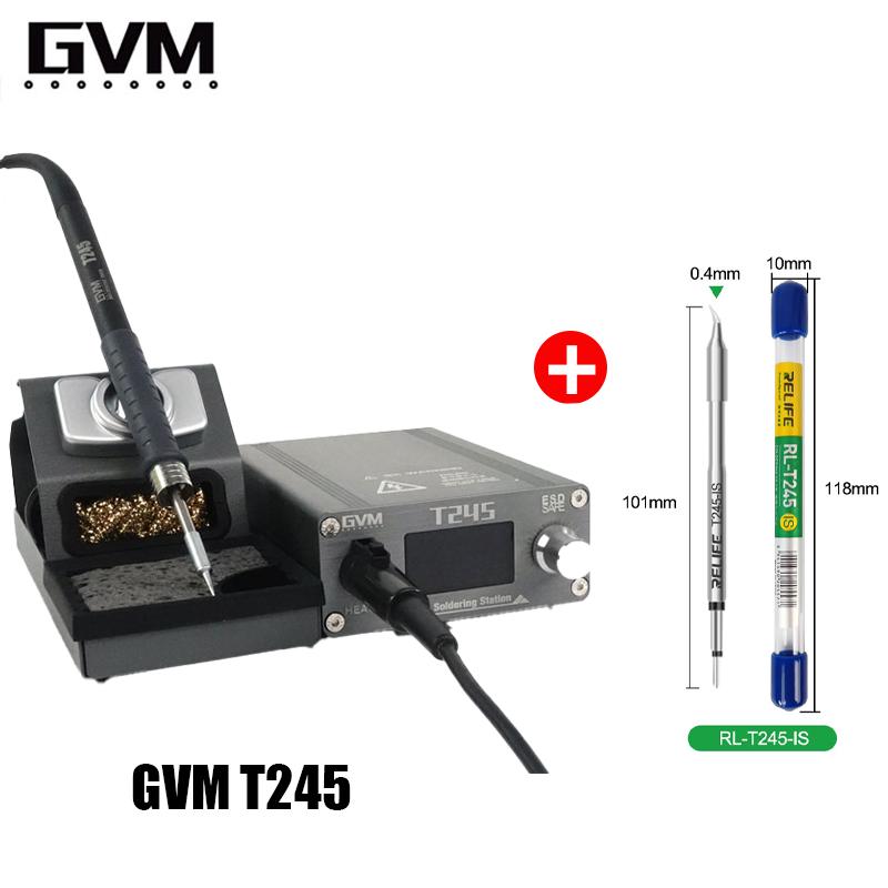 GVM T245 Soldering Station Warming Automatic Sleep 2S Mobile Phone Repair Constant Temperature 130W Soldering Station