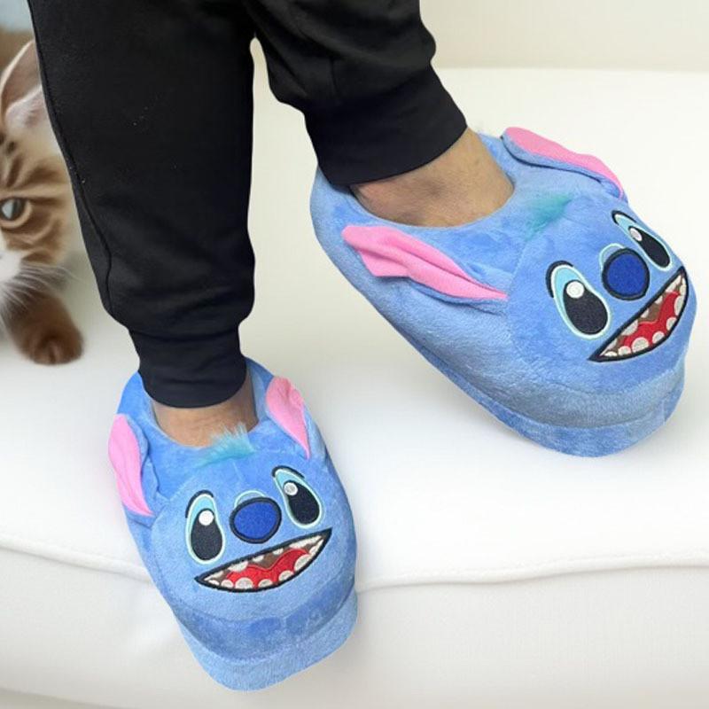 Lilo Stitch Plush Slippers For Adults And Kids With Antislip Warmth Indoor Use