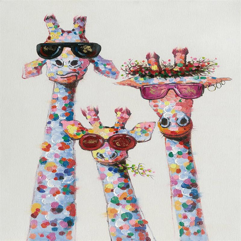 ChengChen 1000-Piece Wooden Jigsaw Puzzle: Giraffe Family