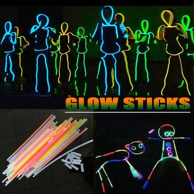 100  Pack Glow Stick Glow In the Dark Party Supplies for Kids, Adult 20ml