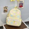Cartable Nouveau Sac à Dos à Pois en Dentelle Coréen Léger Polyvalent Décontracté Grande Capacité Mode Sac à Dos pour Étudiant Trajet Scolaire