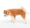 Nekogamiyama Shiba Inu Peeing Pose with One Paw Raised, Dog Animal Figurine Model Miniature Ornament Decor Collector's Model (Beige)