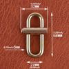 Brass Lock Keychain Quick Opening Metal Chain Buckle Length Shorten Clip Small Ovals Slide Locking Snap Lock Clip Buckle