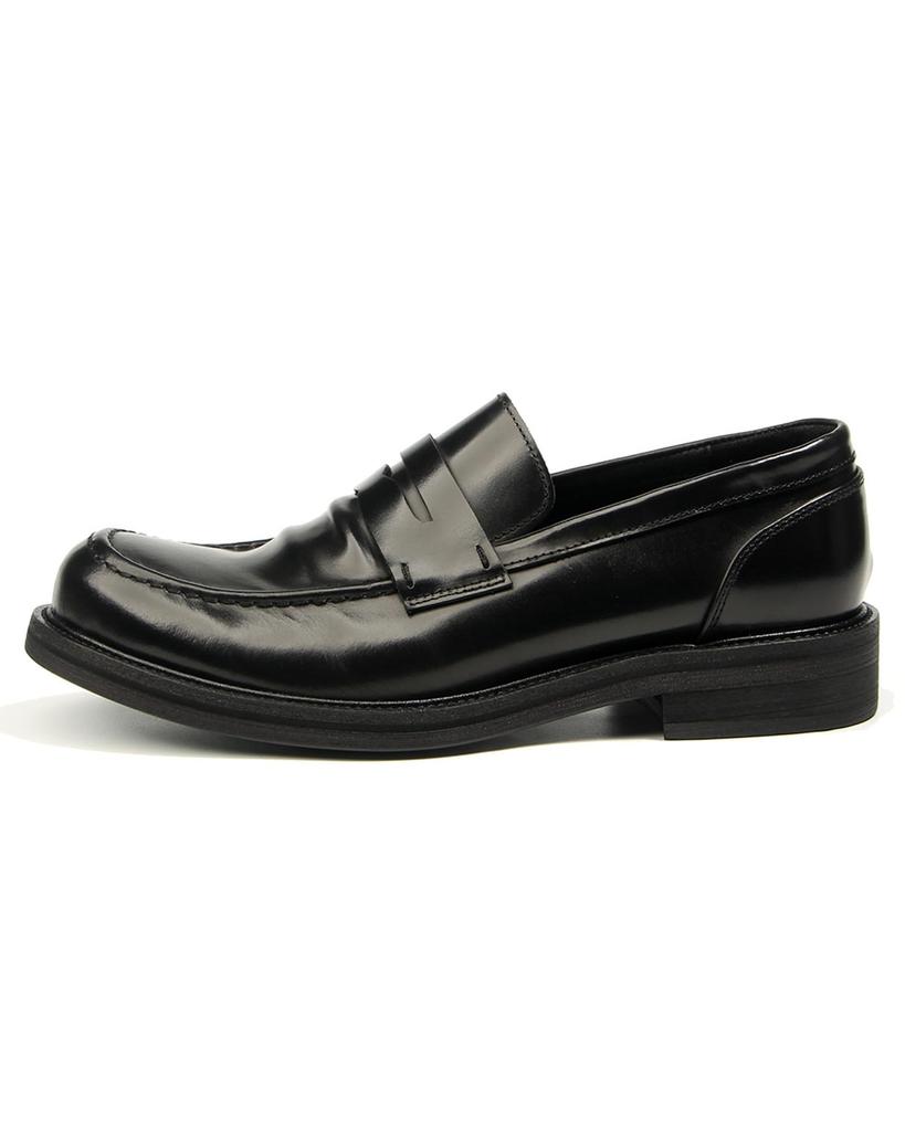 [WinYeah] Men's Loafers, Genuine Leather Penny Loafers, Slip-on, Handmade Shoes, Horsehide Leather, Enamel, Moccasin Stitching, Comfortable, Wide Fit,