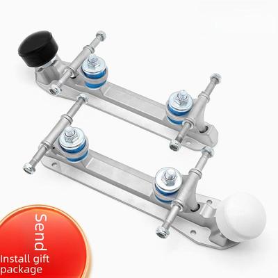 Bază și accesorii pentru patine cu rotile cu două rânduri din aluminiu