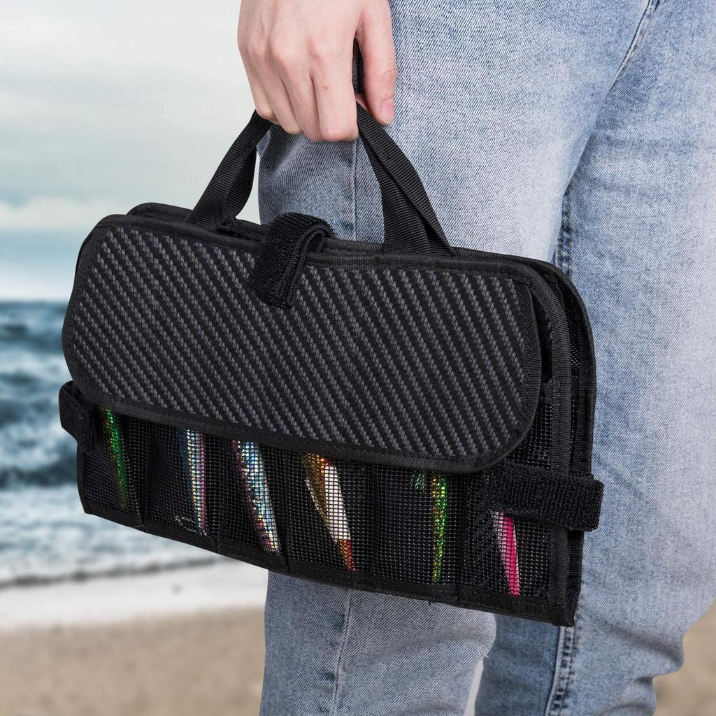 Goture Waterproof Fishing Large Fishing Tackle Storage Bag for Outdoor Double Storage Bag, Multifunctional, Capacity, Compact, Hiking, Activities,