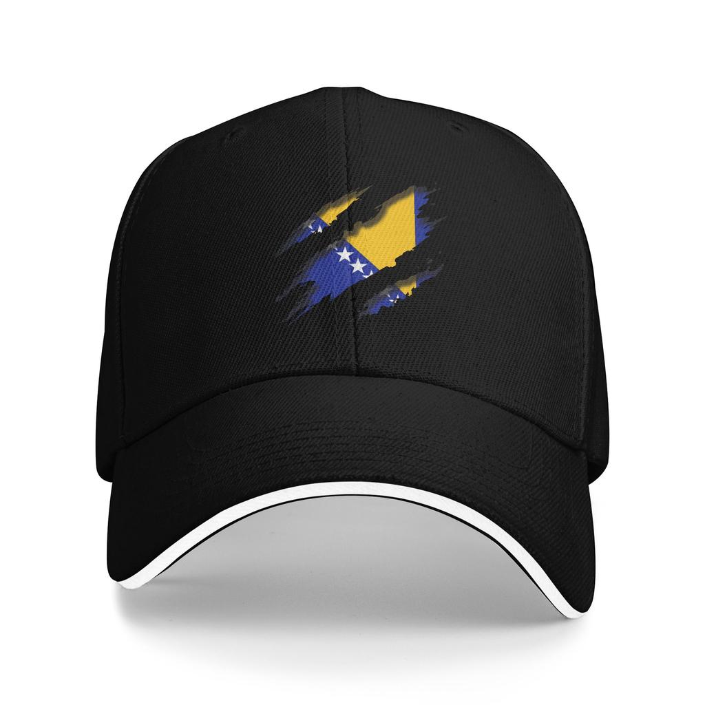 Spring Bosnia Flag Symbol Baseball Cap  Outdoor Sport Fashion Design Sun Trucker Hat Unisex Adult Hot Sale Baseball Caps
