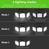 138LED Solar Lights Outdoor Motion Sensor Human Induction Adjustable Head IP65 Waterproof Solar Power Wall Lamp