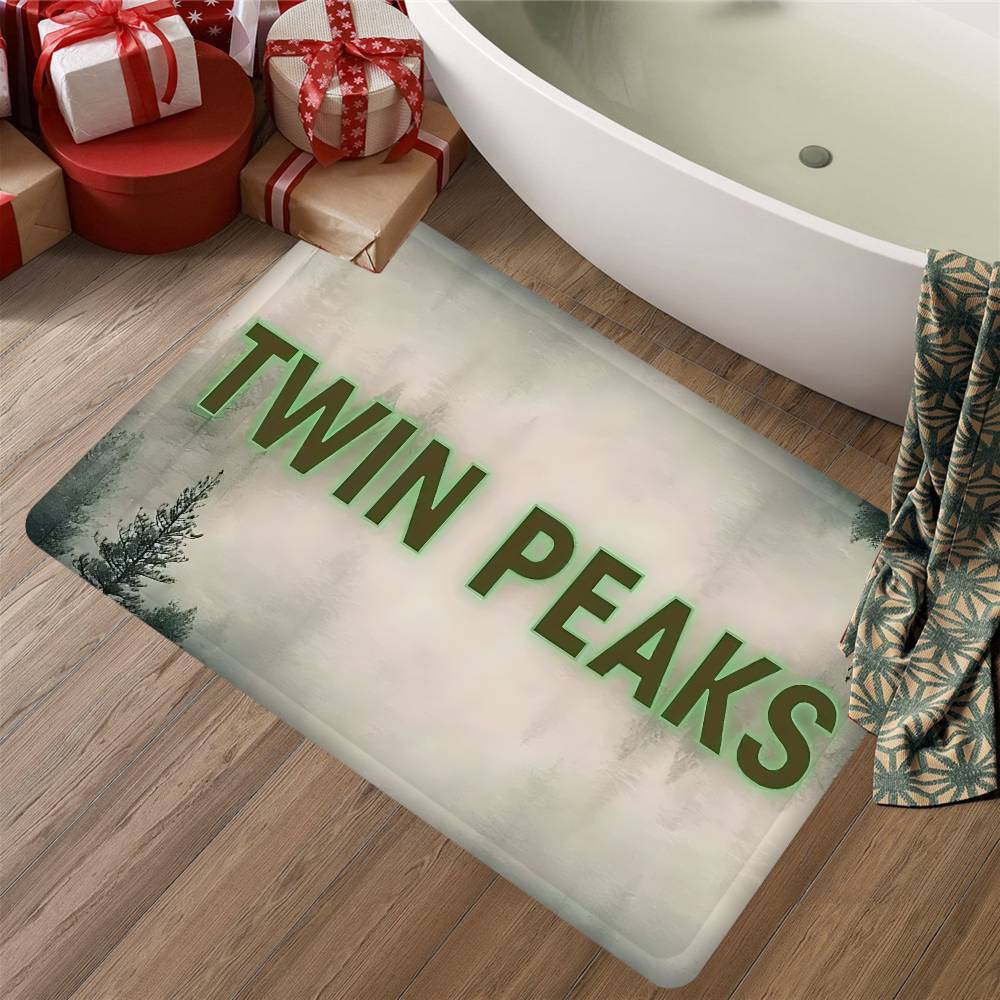 Thriller T-Twin TV P-Picos Alfombrilla de Baño Retro Múltiple Elección Alfombra de Sala de Estar Cocina Alfombrillas Antideslizantes para Mesita de Noche