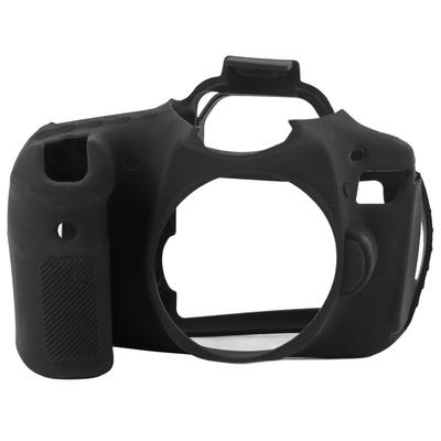 Protišmykový odolný silikónový kryt kamery Mäkké ochranné puzdro pre zrkadlovku Canon 60D(čierna )