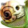 Resin Skull Statue Halloween Snail Statue Gothic Home Decor Creative Crafts Spooky Yard Art Ornaments for Outdoor Garden Patio Lawn Porch