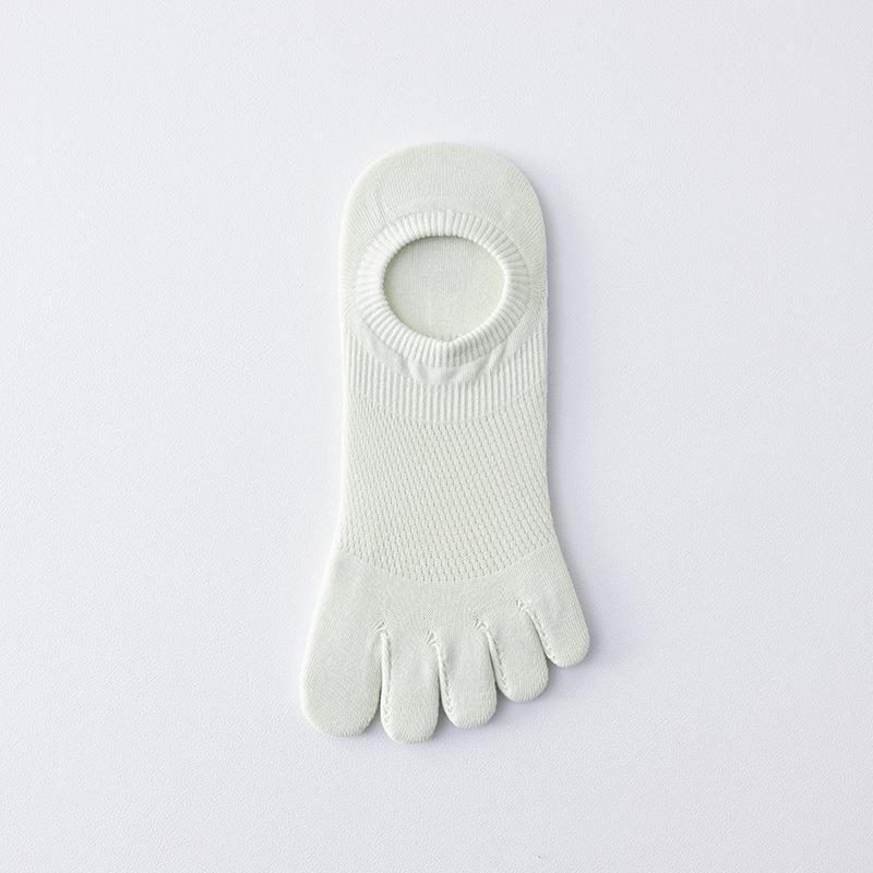 Five-finger Socks for Women, Summer Thin Cotton Socks, Mesh Breathable, Shallow-mouthed Short Socks, Toe Split Sports Boat Socks