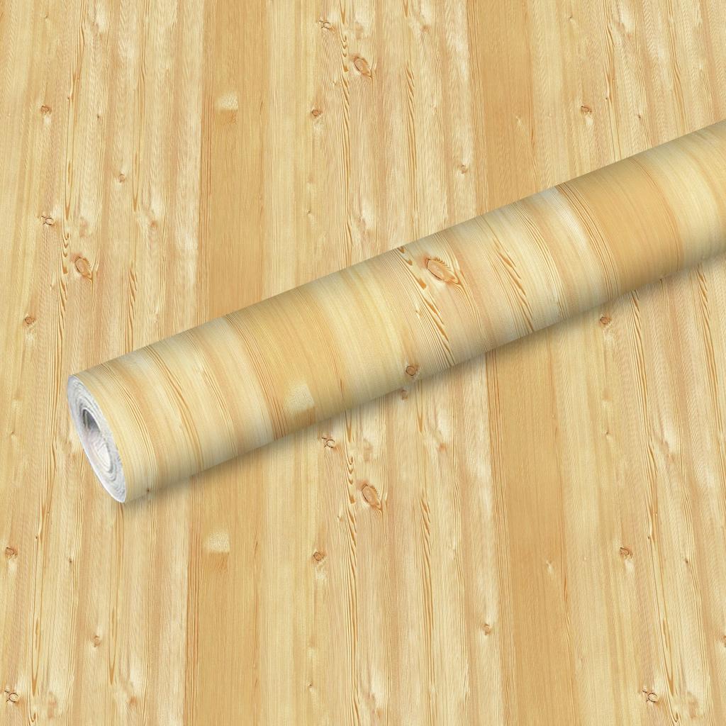 Nordic Natural Wood Grain Wallpaper - Self-Adhesive PVC Wall Stickers - Waterproof Seamless Splicing Mural for Kitchen Bathroom Home Renovation