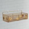 Hanging Wall Basket Shower Caddy Bathroom Light Luxury Mesh Decor Shelf Mounted for Restaurant