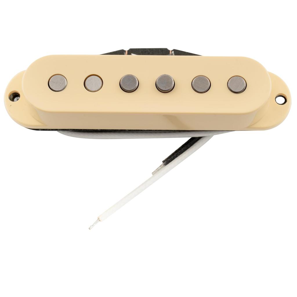 Artec Vintage Staggered Alnico 5 Single Coil Neck for Strat ST Electric Cream SSA-12 Pickup, 6.3K Gold, & Guitars,