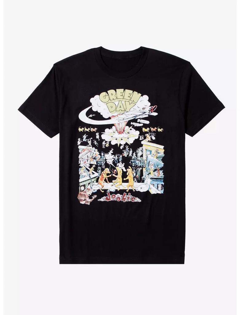 Summer Men  Green Day T-shirts  Printed Knit Plus Size T-Shirt Oversized T Shirt  Y2k Top  Harajuku  Gothic Women Clothing