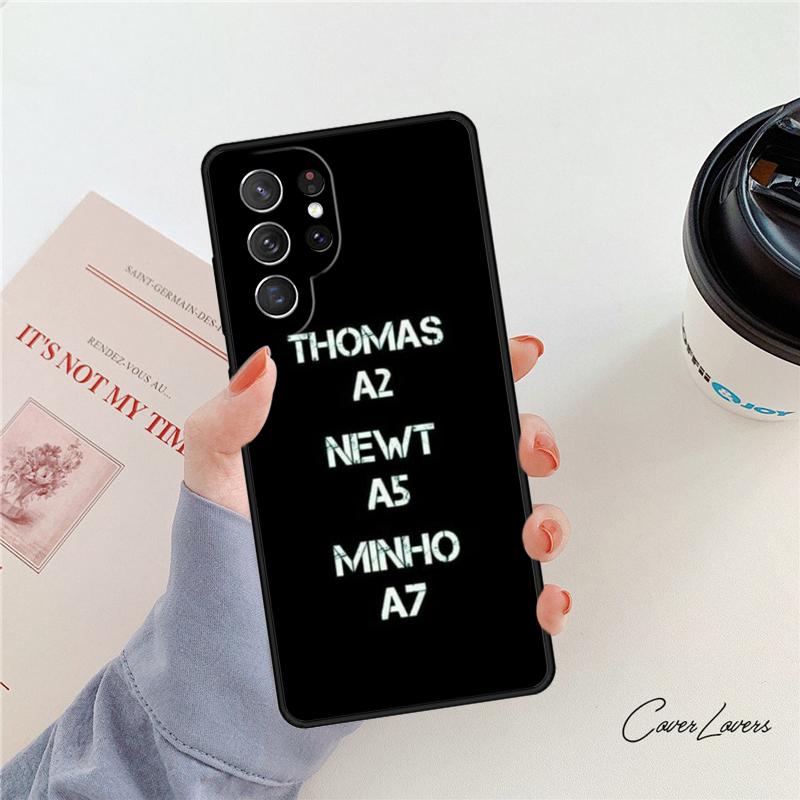 Maze Runner newt phone case For Samsung Galaxy S24 S25 S23 S22 Ultra Note 10 20 Plus S20 S21 FE Cover