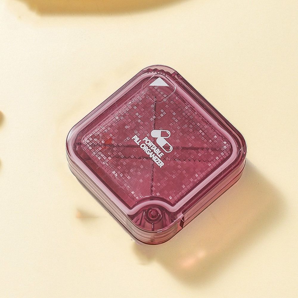 Transparent Medicine Packaging Box Moisture-proof Mini Pill Box Convenient 7 Day Pill Box  Travel