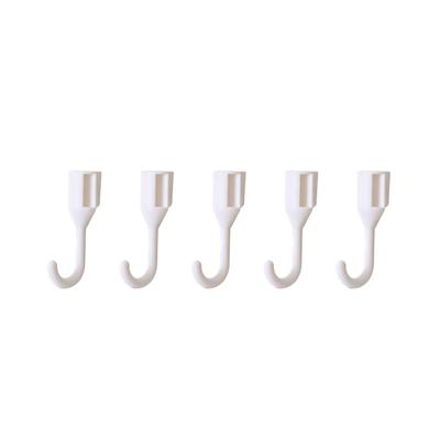 5 Pcs Hole Board Display Rack Mount Display Pegboard Hook Combination for Wall Organizer White