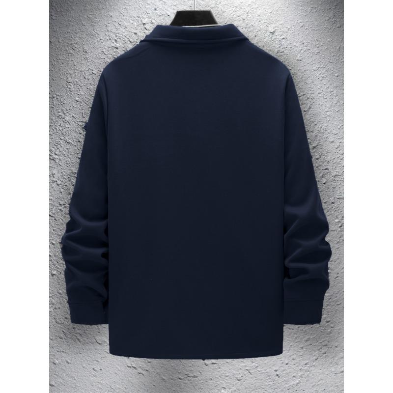 Men S Casual Solid Lapel Single Breasted Fitted Long Sleeve Jacket