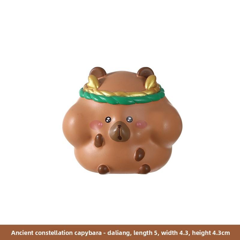 Resin Figurine Creative Tabletop Small Decorative Item Cartoon Otter Home Decoration Item Resin Handicraft