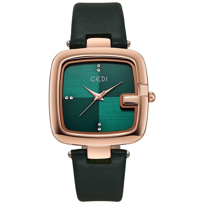 Ladies Fashion Quartz Watch With Water Resistance For Elegant Daily Wear зелёный
