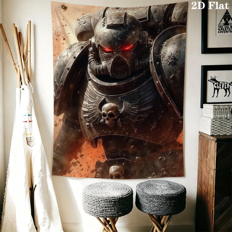 Warhammer 40K Wall Tapestry Aesthetic Wall Hanging Printed Fabric Blanket Decorative Tapestries for Bedroom Living Room Home Decor