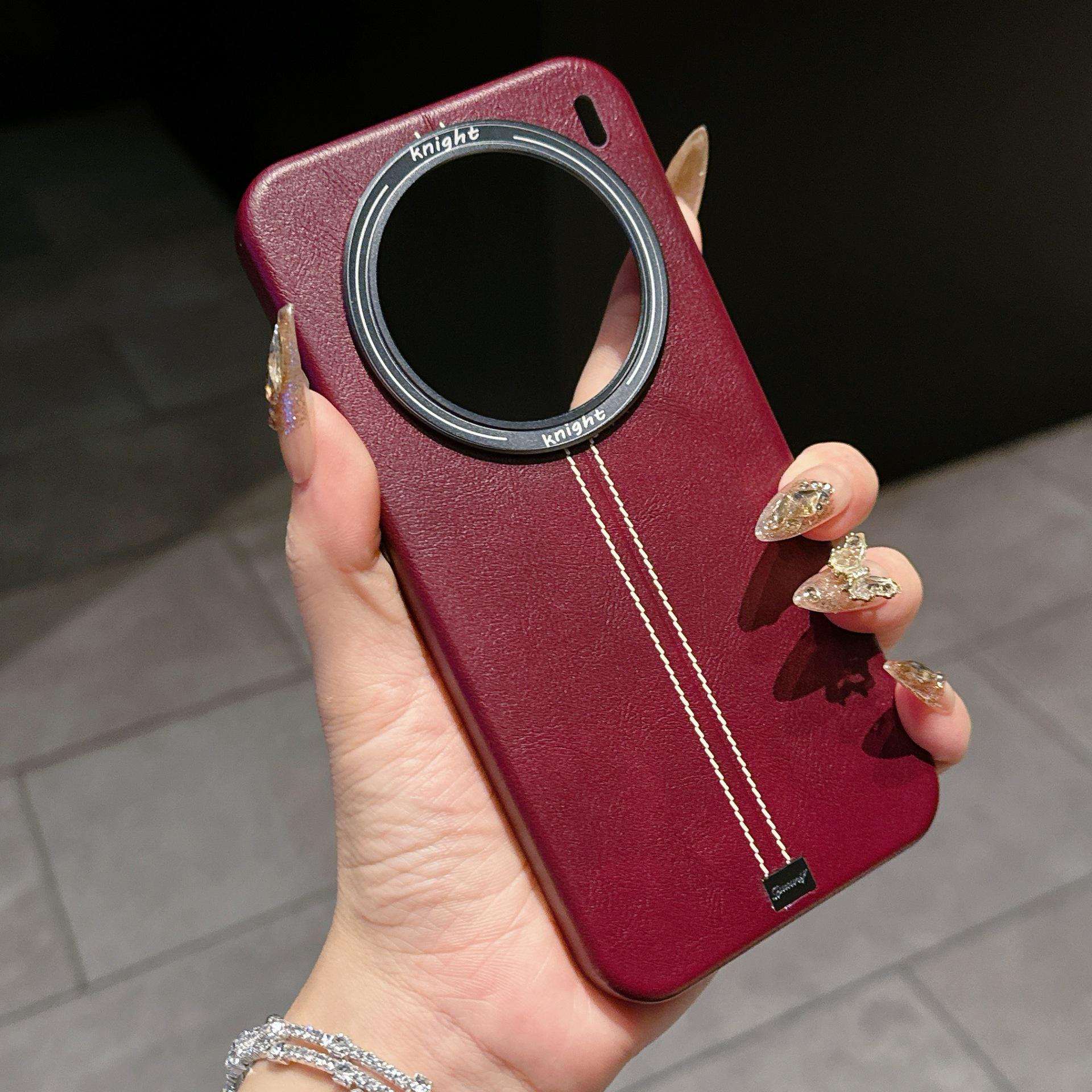 VIVOX200 Oil Wax Leather Full Coverage Phone Case - Jazz Style, Compatible with VIVOX200PROMINI. Vivo X200 Pro