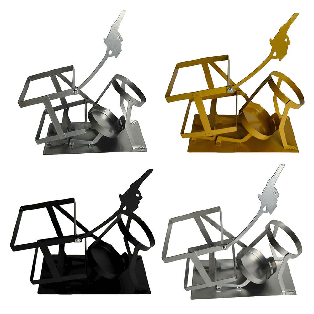 Retro Metal Red Wine Rack Skull Skeleton Design Wine Holder Beer Whisky Wine Bottle Display Rack Stand Bar Home Decor