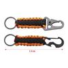 Anello portachiavi esterno Moschettone da campeggio Corda militare Paracord Corda Kit di sopravvivenza da campeggio Strumenti apribottiglie con nodo di emergenza