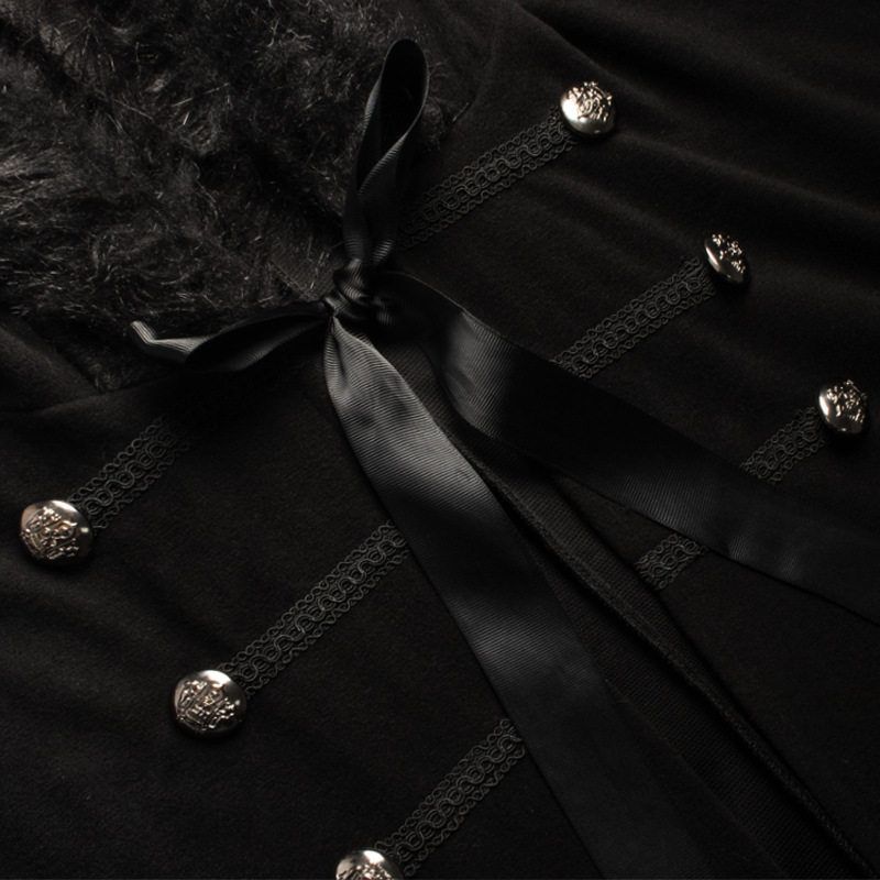 Modischer Halloween Wollmantel für Damen und Herren Retro Steampunk Umhang Umhang Oberbekleidung Wollumhang.
