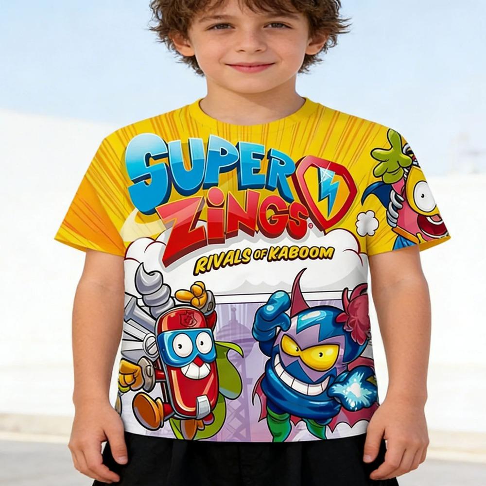 Kids Anime Game Street Style Boys and Girl Short Sleeve Cool T Shirt Superzings T Shirt Kids Aldult Clothing Top 110