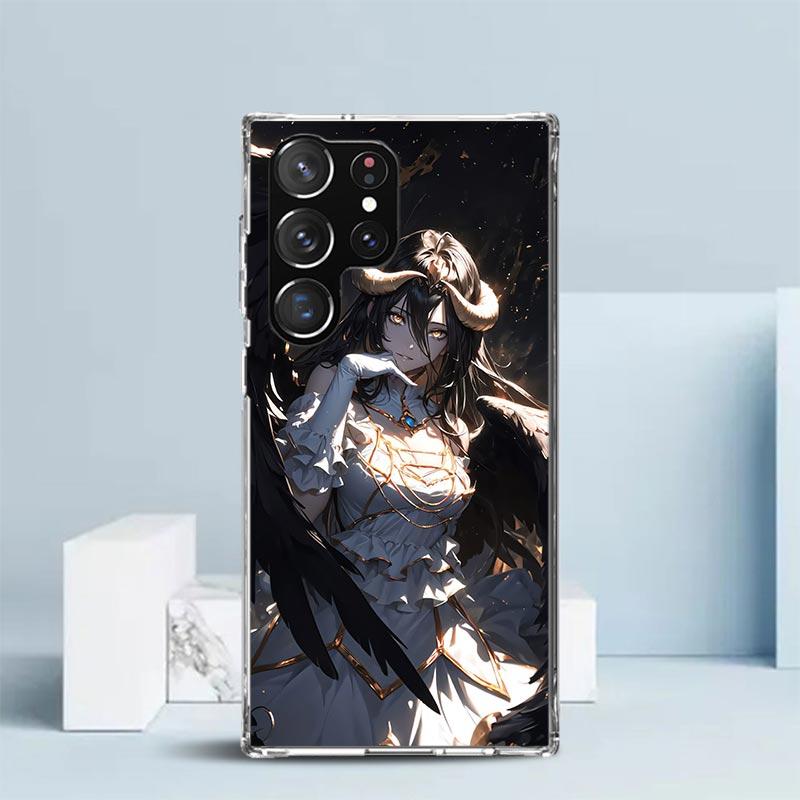 Albedo Overlord Anime Phone Case For Samsung Galaxy S24 S25 Edge S26 Ultra S22 S23 Plus S21 + S20 FE Soft TPU Back Cover Galaxy