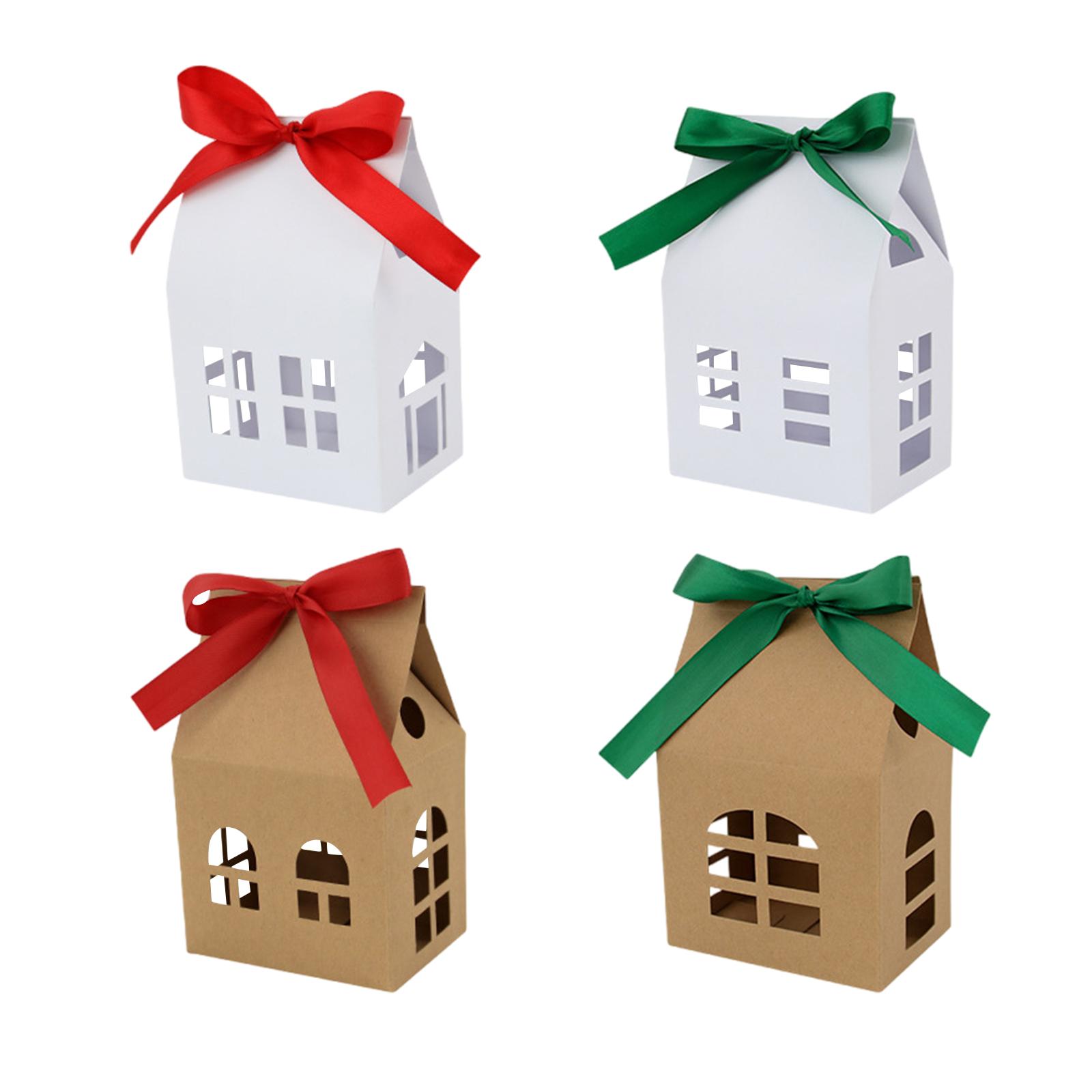 

Large House-shaped Gift Box, Measuring Inches, Large Holiday Cottage Gift Box, House-shaped Paper Bag, Cardboard Material. One Size