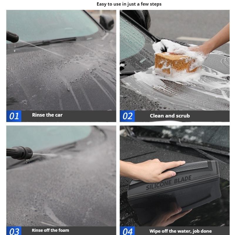 Non-Scratch Soft Silicone Handy Squeegee Car Wrap Tools Water Window Wiper Drying Blade Clean Scraping Film Scraper Accessories
