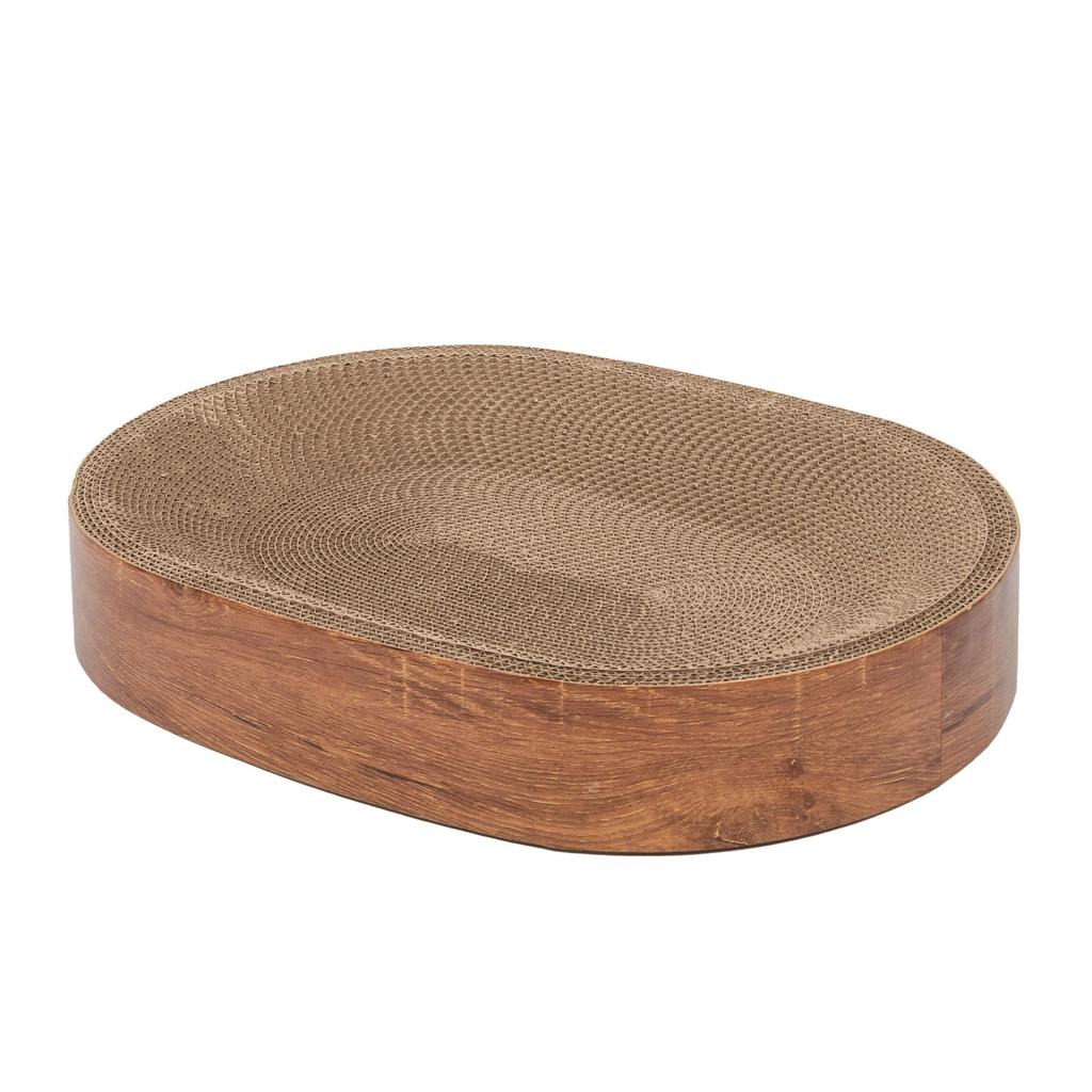 Oval Cat Scratching Bed with Corrugated Paper for Kittens