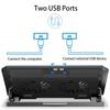 New Laptop Cooler Dual Turbo Lifting Bracket Folding Storage Air-cooled Desktop Computer Cooling High-speed Cooling Base Bracket