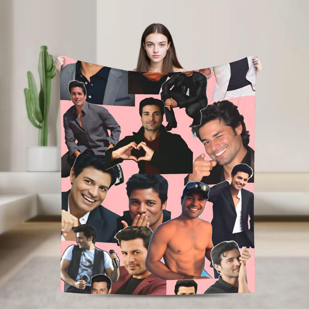 Chayanne Singer Warm Soft Blanket Camping Plush Throw Blanket Funny Outdoor Flannel Bedspread Sofa Bed Cover