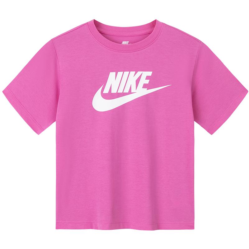 Nike Girls  Contrast Logo Short-Sleeve T-Shirt 5