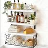 Floating Shelf Set With Easy Installation For Wall Mounting In Bathroom Or Bedroom Displaying Wood Designs