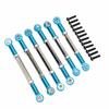6Pcs RC Car Pull Rod Set Shock Absorption High Strength Wear Resistant Metal RC Car Link Rod for