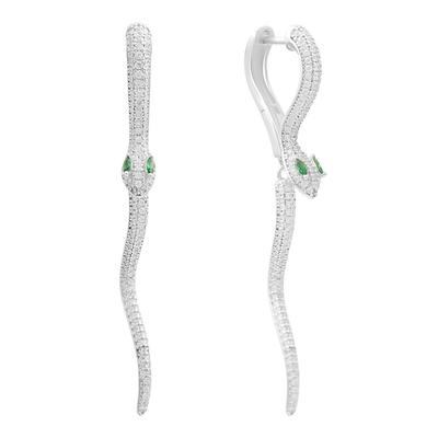 Silver Earrings with Cubic Zirkonia (2198178)