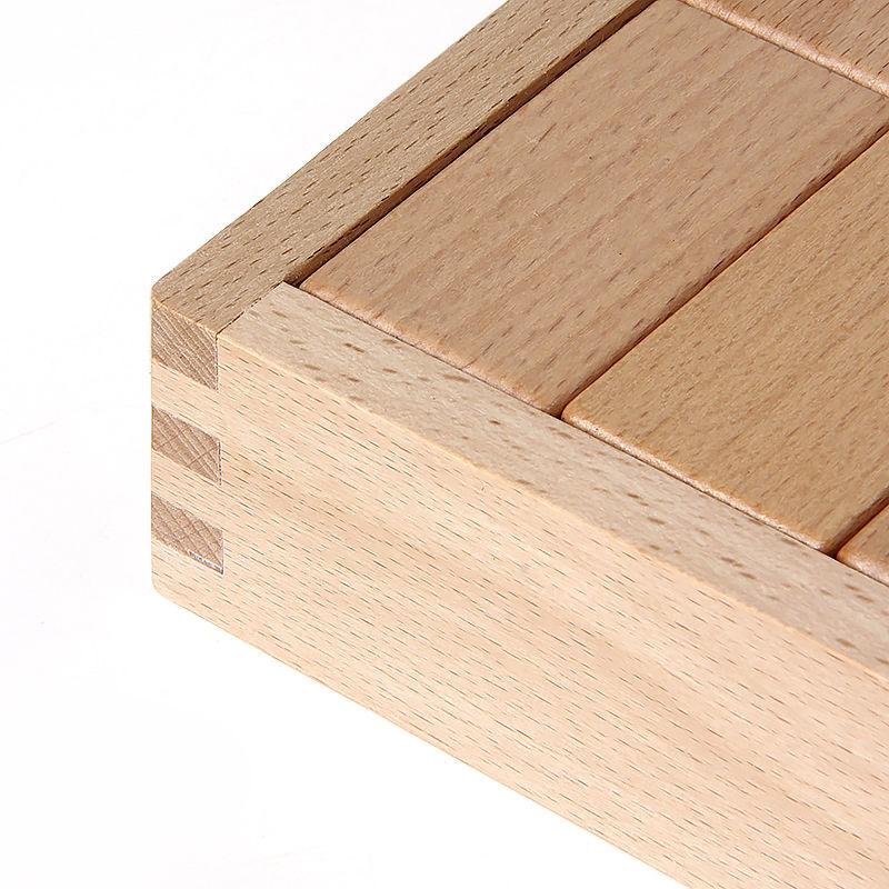 Wood Box Large Wooden Building Blocks Children's Assembled Solid Wood Boys and Girls Baby Educational Toys Early Education