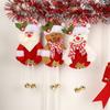 4Pcs Snowman Backpack Pendant Elk Xmas Tree Ornaments Creative Mobile Phone Pendant  New Year