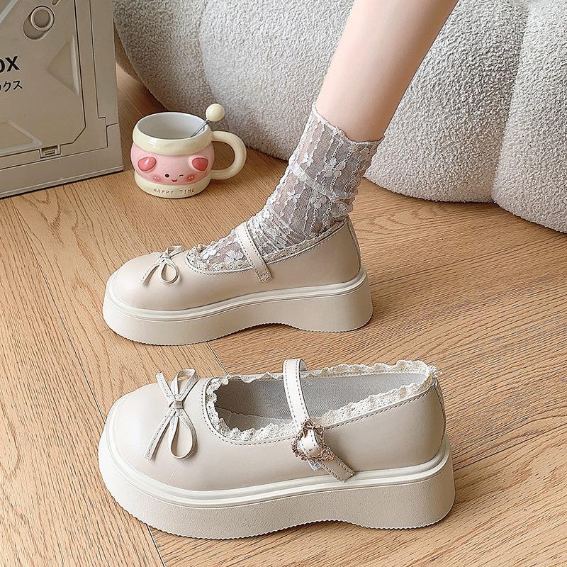 Fashion Women's Mary Jane Shoes Fashion Shallow Mouth Single Shoes Japanese-style Cute Round Toe Jk Shoes for Women Small Leather Shoe