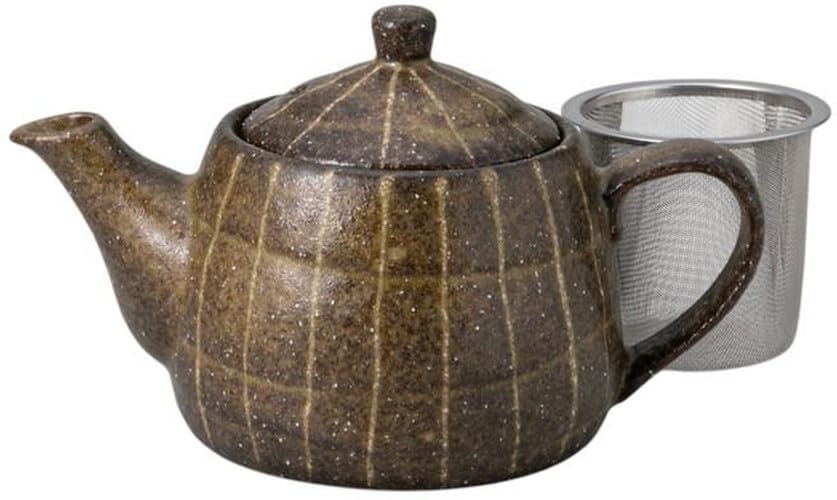 Rusty Iga Tokusa Teapot X X Pot Setomonohonpo (with Strainer) [11 17.5 9.5cm 400cc]